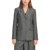 Ichi Gray Polyester Blazer In Gray