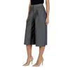 Ichi Gray Polyester Cropped Pants In Gray