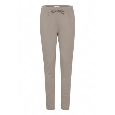 Ichi Gray Polyester Jeans & Pant