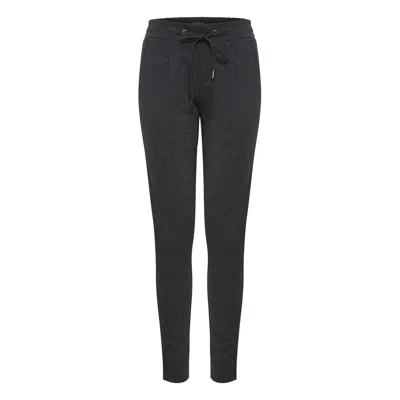 Ichi Gray Polyester Jeans & Pant