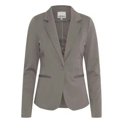 Ichi Gray Polyester Suits & Blazer
