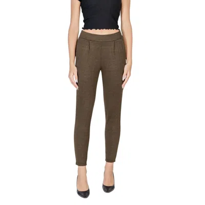 Ichi Green Polyester Jeans & Pant