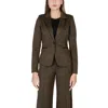 Ichi Green Polyester Suits & Blazer