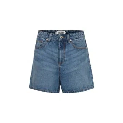 Ichi Haveny Denim Shorts-medium Blue Stonewash-20121297