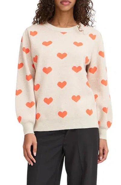 Ichi Heart Pullover Sweater