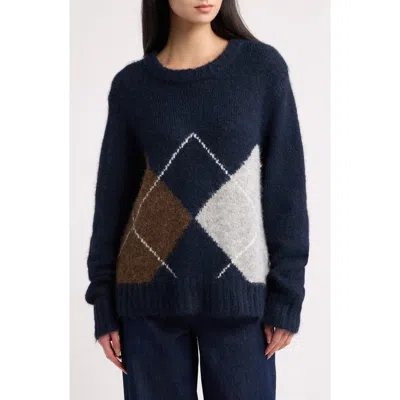 Ichi Ihbayana Crewneck Sweater In Blue