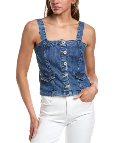 Ichi Ihbonnies To Denim Top In Multi