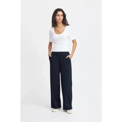 Ichi Ihkate Sus Long Wide Pant In White