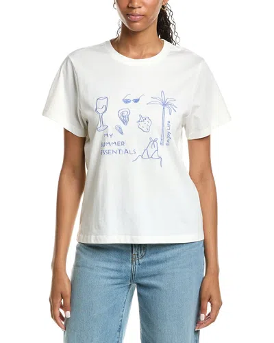 Ichi Ihnovola Short Sleeve T-shirt In White