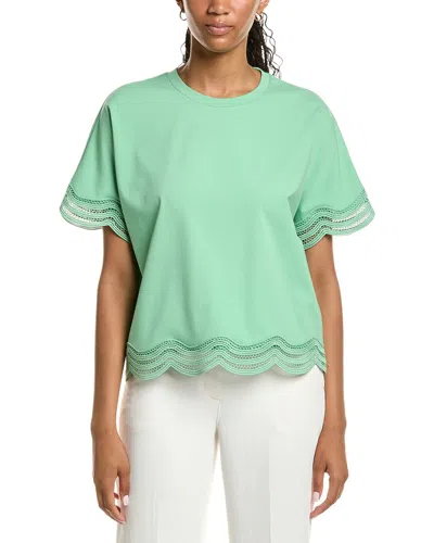 Ichi Ihpaola Short Sleeve Top In Green