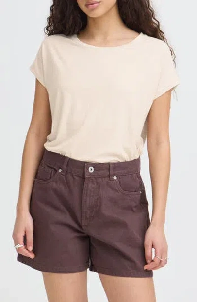Ichi Ihrebel Short Sleeve Tee In Neutral