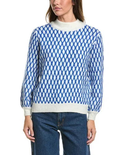 Ichi Kamara Alpaca-blend Sweater In Blue