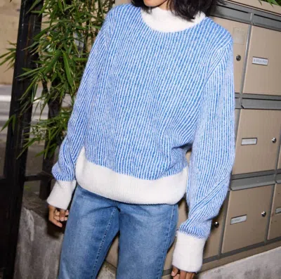 Ichi Ihkamara Strong Blue Stripe Jumper