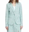 Ichi Kate Blazer In Nile Blue In Blue