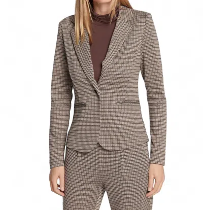 Ichi Blazer Checkered In Beige