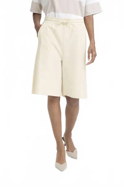 Ichi Kate Denim Shorts In Beige In Neutral