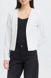 Ichi Kate Short Blazer In White
