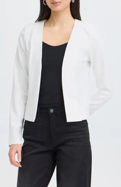 Ichi Kate Short Blazer In White