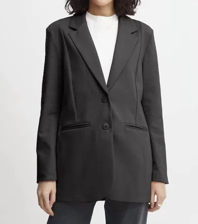 Ichi Kate Sus Oversize Blazer In Black