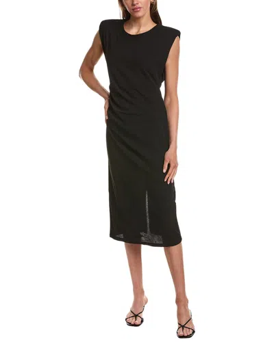 Ichi Katine Midi Dress In Black