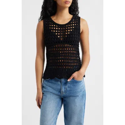 Ichi Knit Top In Black