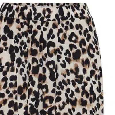 Ichi Leopard Skirt In Animal Print
