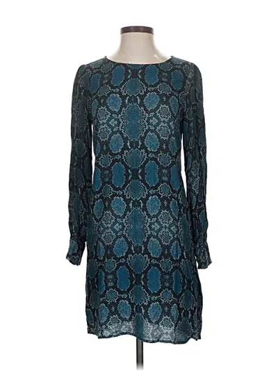 Pre-owned Ichi Long Sleeve Top Teal Boatneck Tops