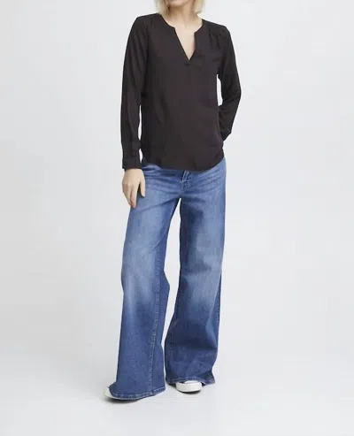 Ichi Main Blouse In Black