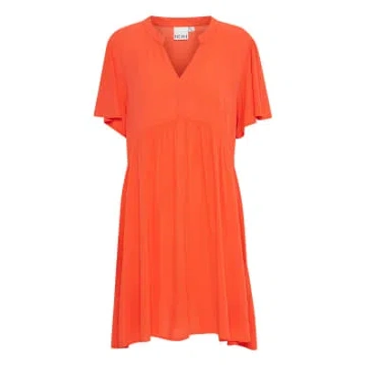 Ichi Marrakech Short Dress-grenadine-20118574 In Orange