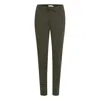 Ichi Green Polyester Jeans & Pant In Green