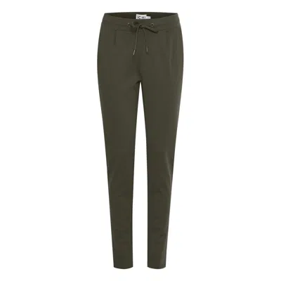 Ichi Green Polyester Jeans & Pant