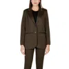 Ichi Green Polyester Suits & Blazer In Green