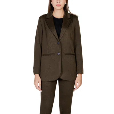 Ichi Green Polyester Suits & Blazer