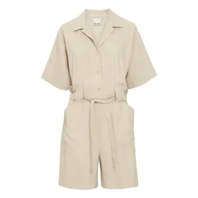 Ichi Rivaly Shorts Jumpsuit-oxford Tan-20121212 In Neutrals