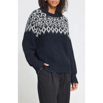 Ichi Scandinavian Sweater In Black