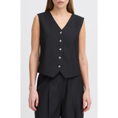 Ichi Suit Vest In Black