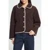 Ichi Teddy Cropped Jacket In Multi