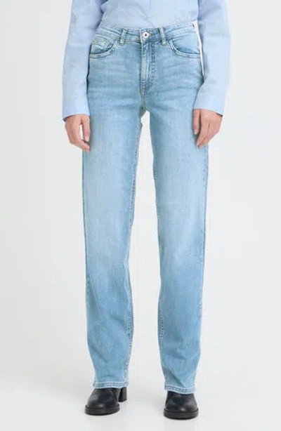 Ichi Twiggy Straight Leg Jeans In Blue