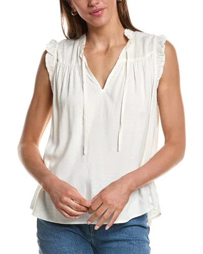 Ichi Ussun Short Sleeve Top In White