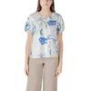 Ichi White Viscose Shortsleeve In White
