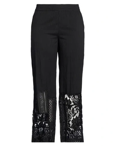 Ichi Woman Pants Black Size 34 Cotton