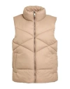Ichi Woman Vest Beige Size L Nylon, Recycled Nylon In Neutral