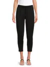 Ichi Women's Drawstring Cropped Pants In Black