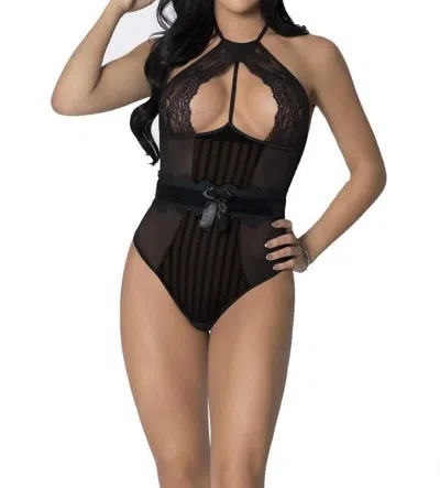 Icollection Deuville Teddy Chemise In Black