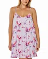 ICOLLECTION PLUS SIZE 1PC. SOFT BRUSHED NIGHTGOWN PRINTED IN ALL OVER FLORAL