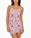 ICOLLECTION WOMEN'S 1PC. BRUSHED FLORAL CHEMISE NIGHTGOWN