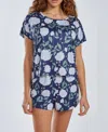 Icollection Women's Ultra Soft 2 Piece Top And Shorts Pajama Set In Multi