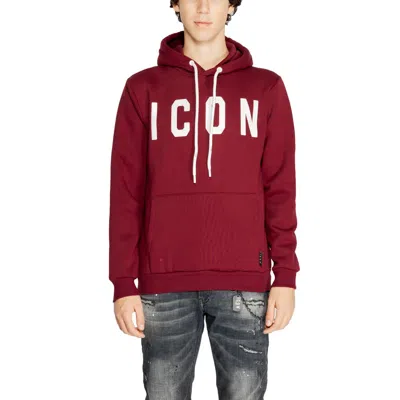 Icon Bordeaux Cotton Sweater In Red