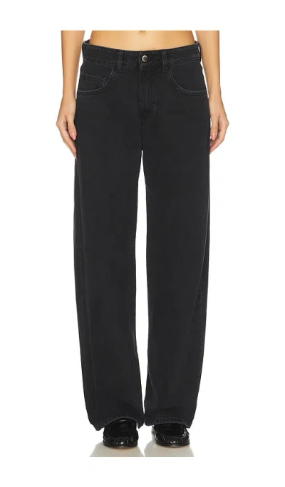 Icon Denim Bea Wide Leg Jeans In Black