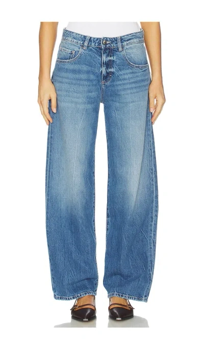 Icon Denim Bea Wide Leg Jeans. - In Eclipse